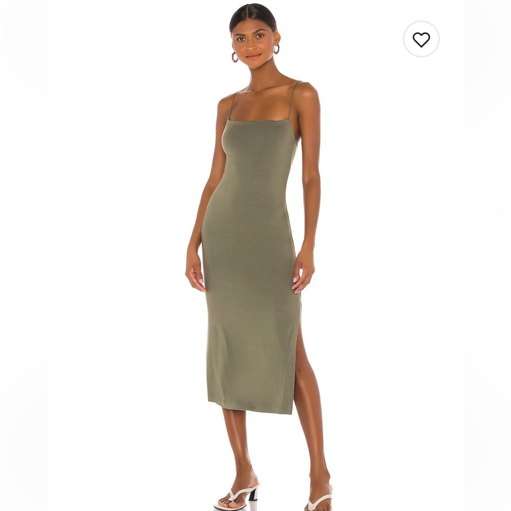 Revolve Enzo Costa Strappy Slit Dress